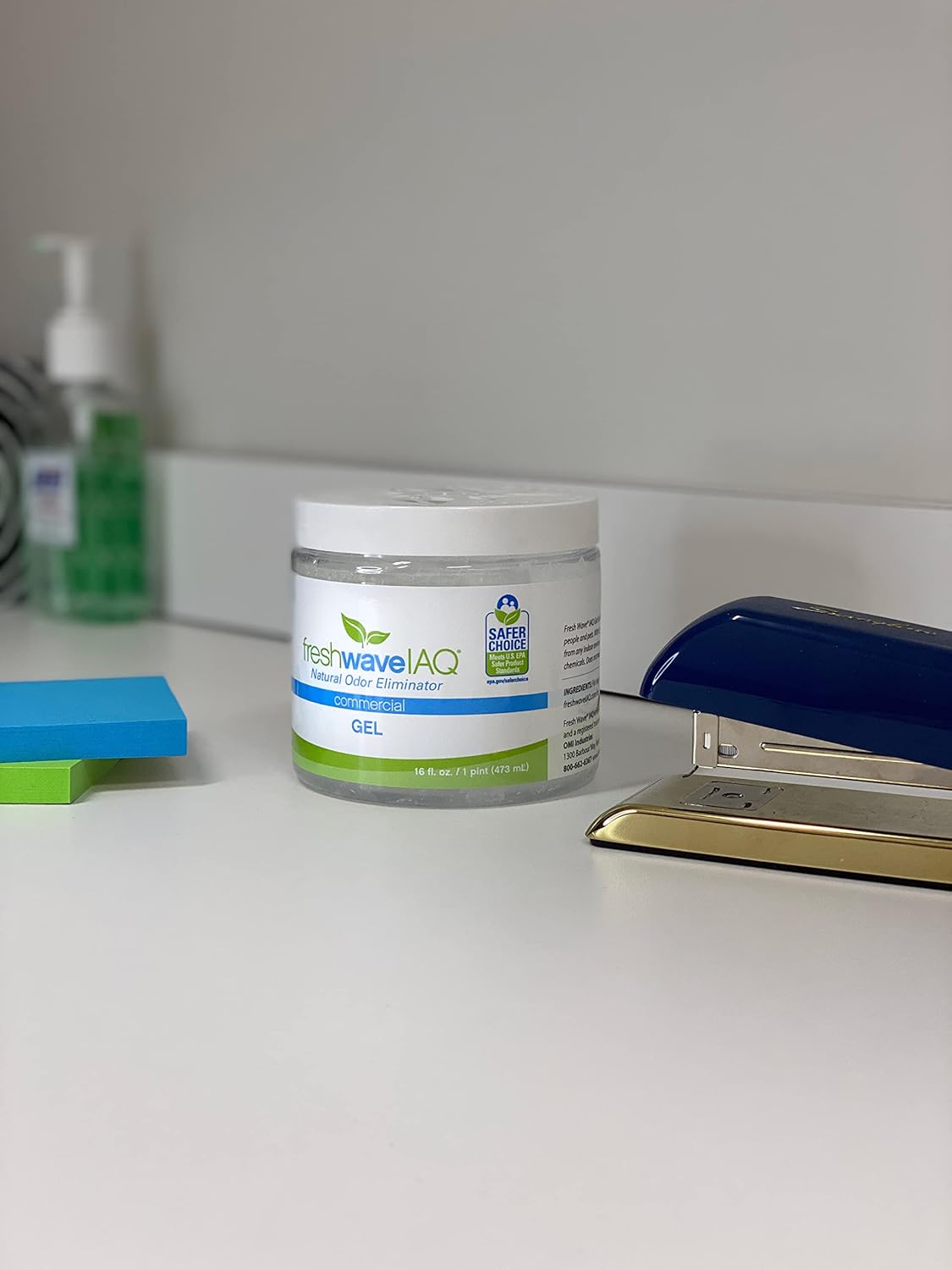 Fresh Wave IAQ Commercial Odor Eliminating Gel, 16 Fl. Oz. | Odor Absorbers for Home | Safer Odor Relief | Natural Plant-Based Odor Eliminator | Replace Every 15-60 Days