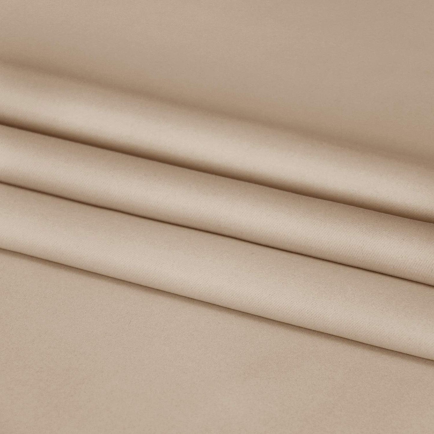 DWCN French Door Curtains – Rod Pocket Thermal Blackout Curtain for Doors with Glass Window, Kitchen and Patio Doors for Privacy, 36 X 72 Inches Long, 1 Curtain Panel with Tieback,Beige