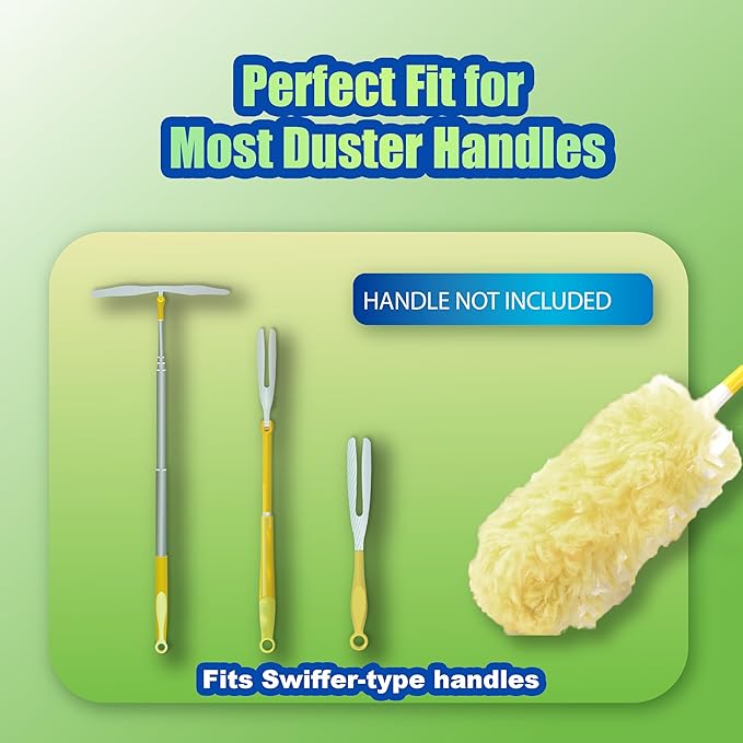 40 Count Disposable Microfiber Duster Refills for Swiffer - 360° Heavy Duty Refills (Handle Not Included)