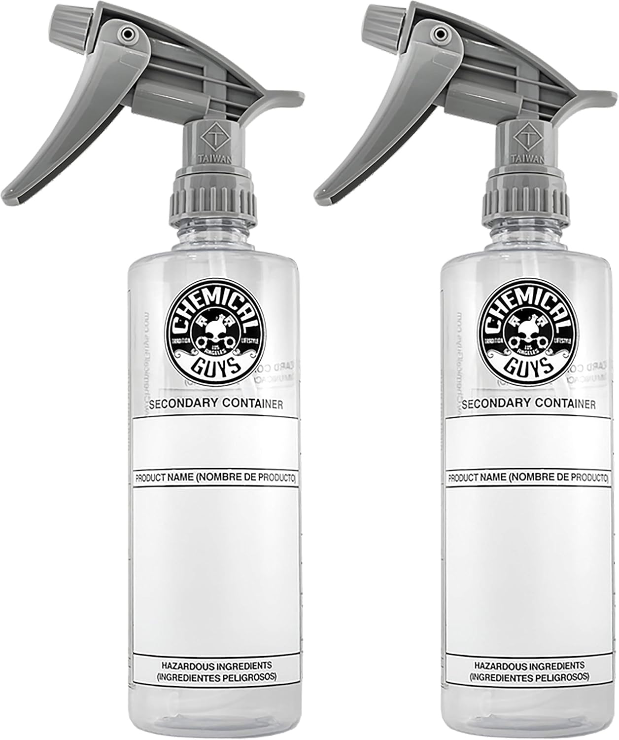 Chemical Guys ACC_121.32HD Chemical Resistant Heavy Duty Bottle and Sprayer, 32 oz (Pack of 2)