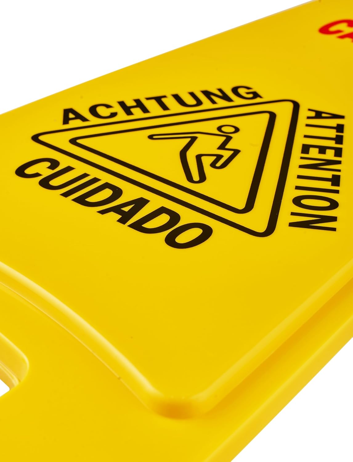 Wet Floor Sign, Slippery When Wet A-Frame Caution Sign, Bright Yellow