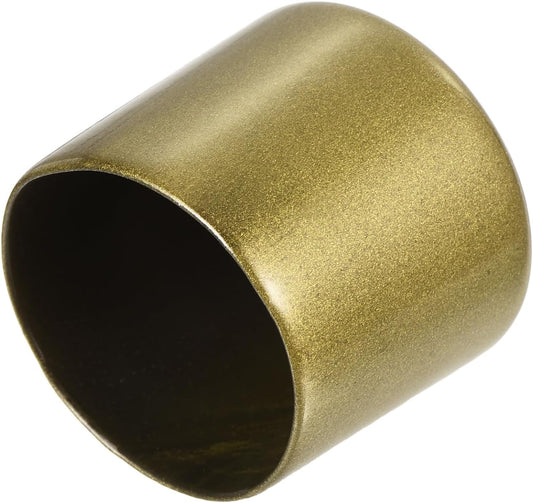 uxcell 20pcs Rubber End Caps 1 3/8"(35mm) ID Vinyl Round Tube Bolt Cap Cover Thread Protectors Gold