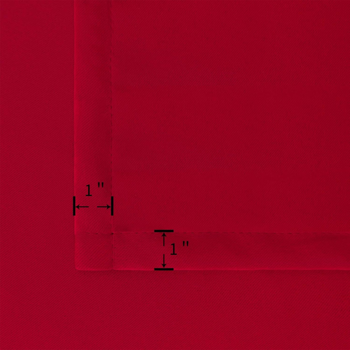 BGment Red Blackout Curtains 63 Inches Long for Bedroom - Thermal Insulated Drapes with Rod Pocket Room Darkening Christmas Decorative for Living Room, 42 x 63 Inch, 2 Panels