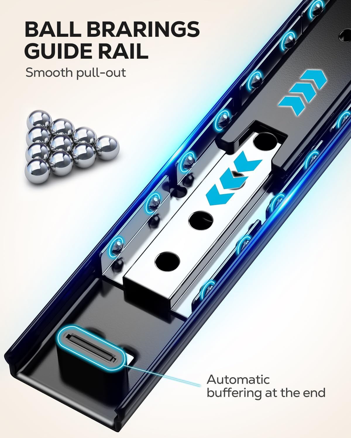 Nieifi Spice Rack Organizer for Cabinet, Vertical Spice Rack Pull Out, Easy to Install, Metal, 4.5''Wx10.35''Dx8.4''H, 2 Pack, 2 Tiers(Black)