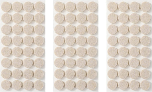 Furnigear Felt Furniture Pads for Hardwood Floors - Self Adhesive Chair Felt Pads, Floor Protector for Furniture Feet, Furniture Sliders Moving Your Furniture Smoothly - Anti Scratch 96 Pcs 3/4" Round