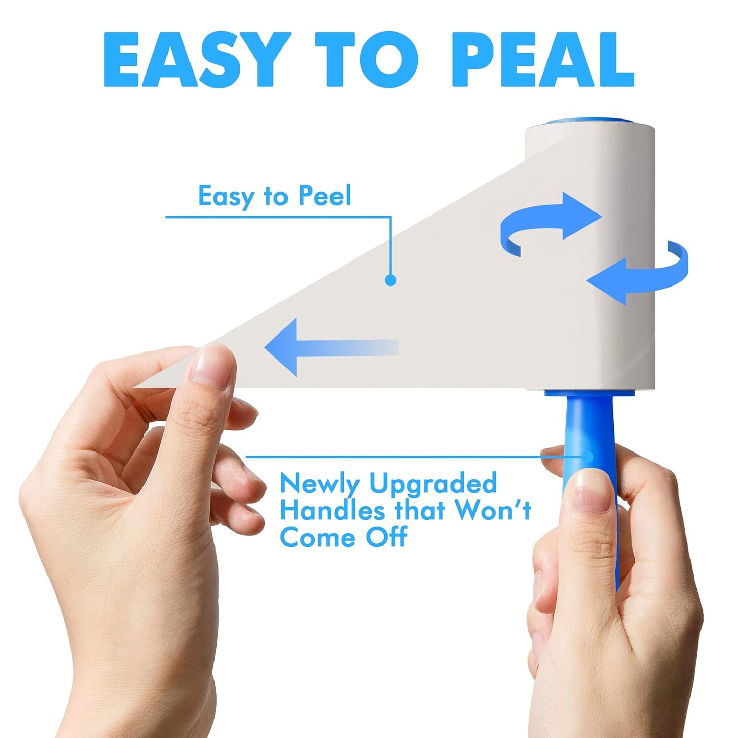 Lint Rollers for Pet Hair Extra Sticky, 200 Sheets Lint Rollers for Pet Hair Removal, Dog and Cat Lint Remover for Clothes, Furniture, Carpet