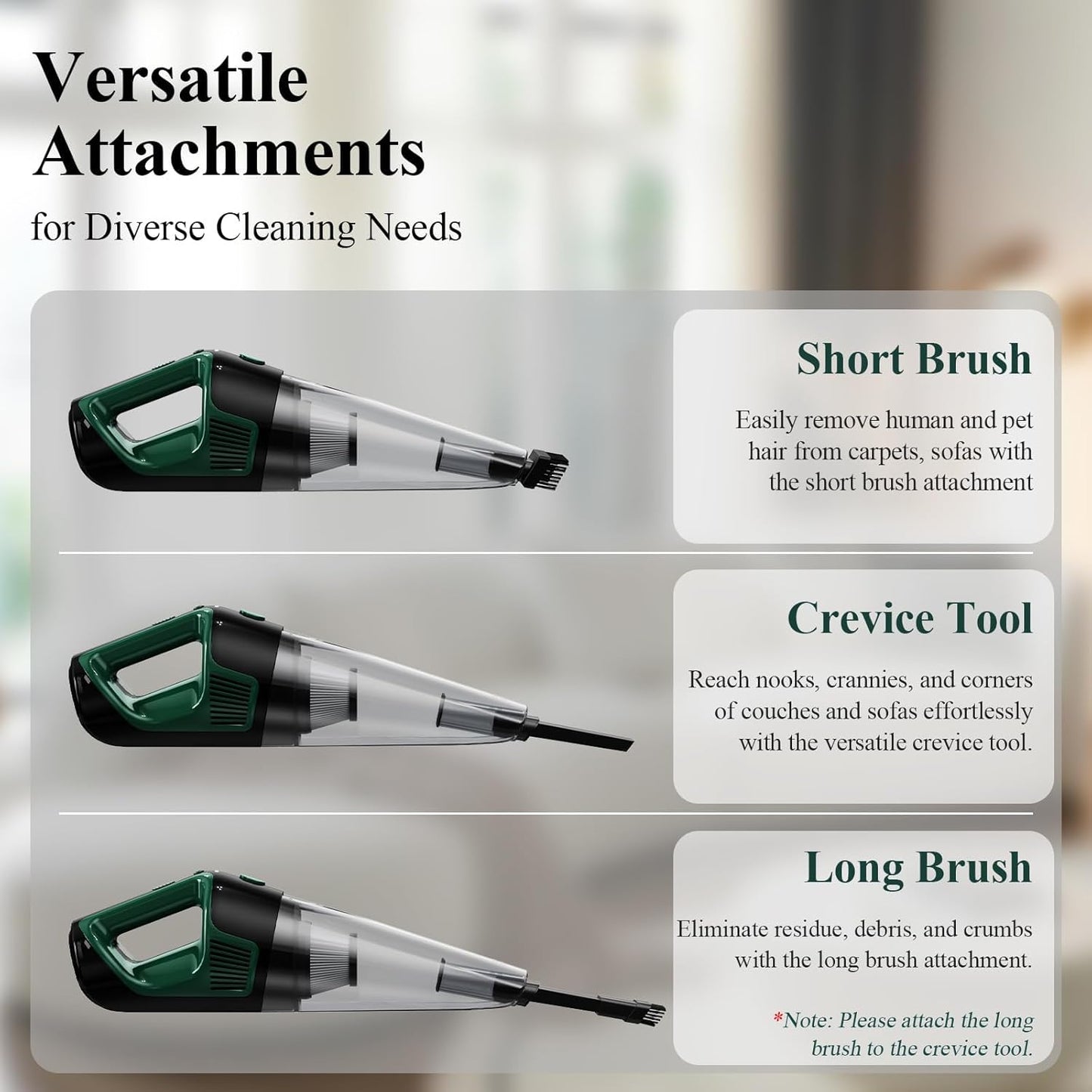 Minthouz Handheld Vacuum Cordless, Strong Suction Car Vacuum Cleaner with LED Light, Long Runtime Hand Vacuum Cordless Rechargeable, Hand Held Vac with Charging Base for Home/Car/Pet/Office