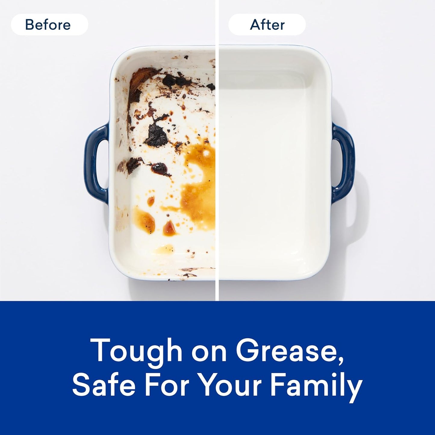 BLUELAND 100% Plastic-Free Dishwasher Detergent Tablets, 120 Count, Free & Clear, Eco-Friendly Dishwashing Pods, Natural, USDA Certified biobased