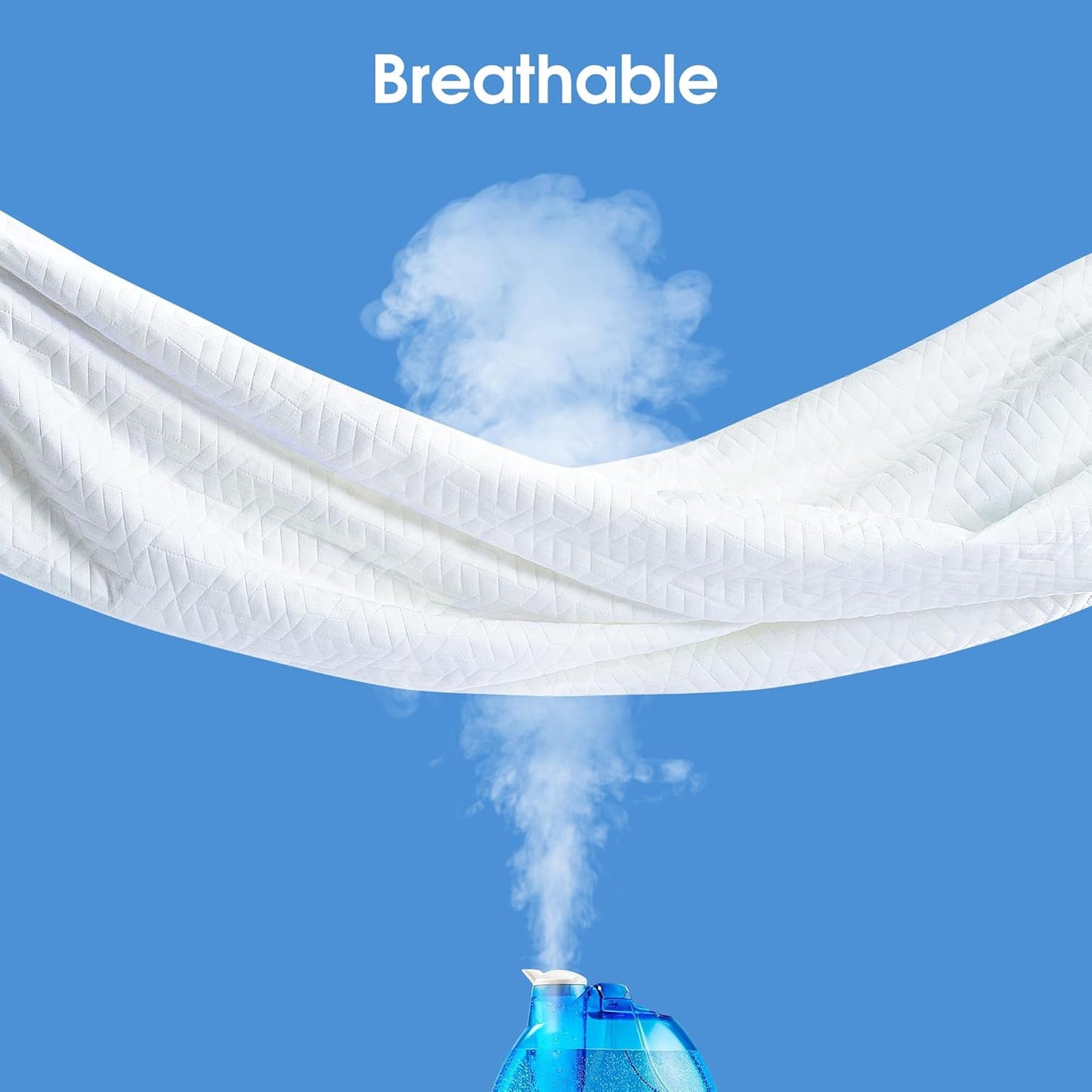 Hanherry 100% Waterproof Mattress Protector Full Size, Mattress Cover 3D Air Fabric Cooling Mattress Pad Cover Smooth Soft Breathable Noiseless, 8''-21'' Deep Pocket