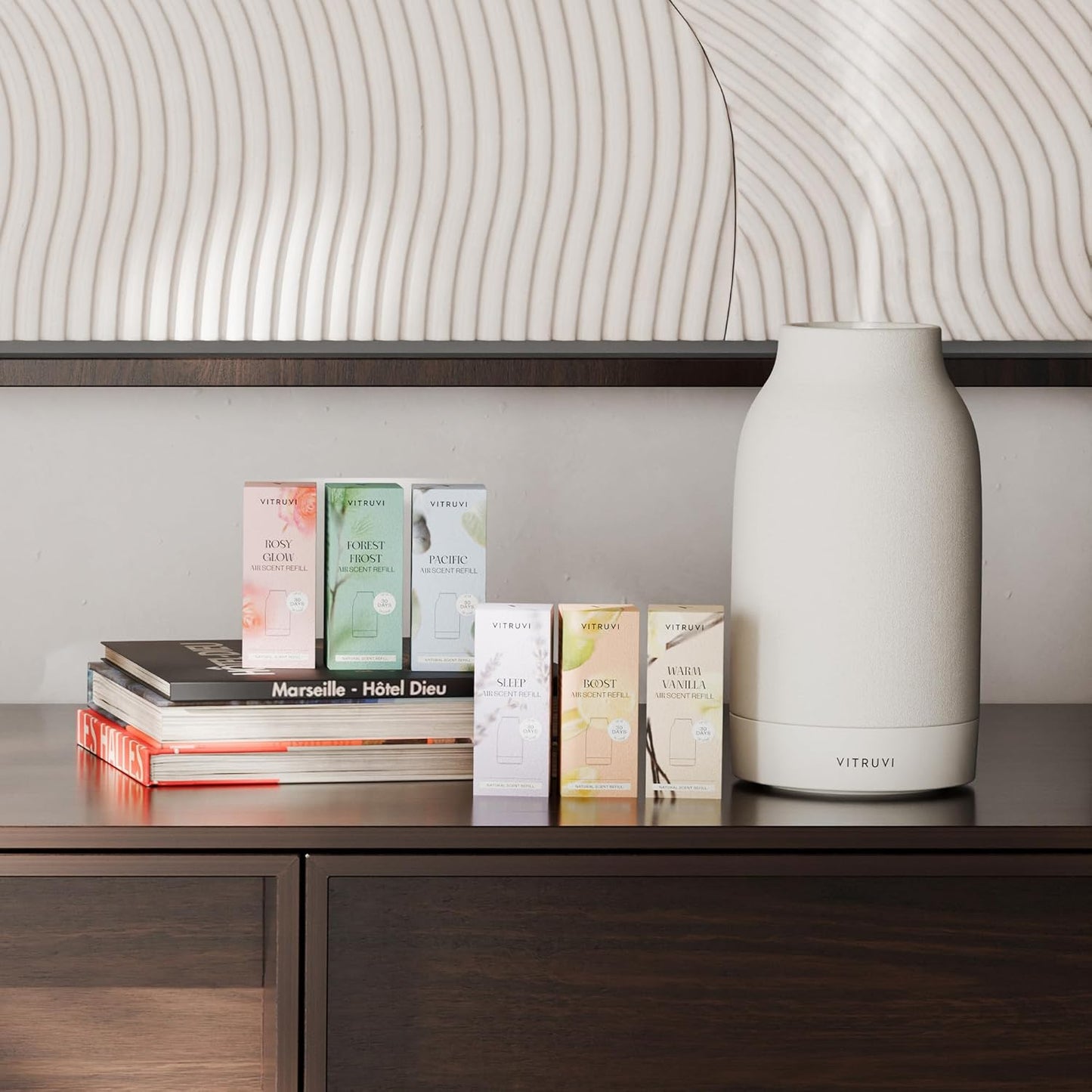 Pacific Waterless Diffuser Scent | Bergamot, Eucalyptus, and Lavender | Compatible with Vitruvi Air Waterless Diffuser | 1 Fl Oz