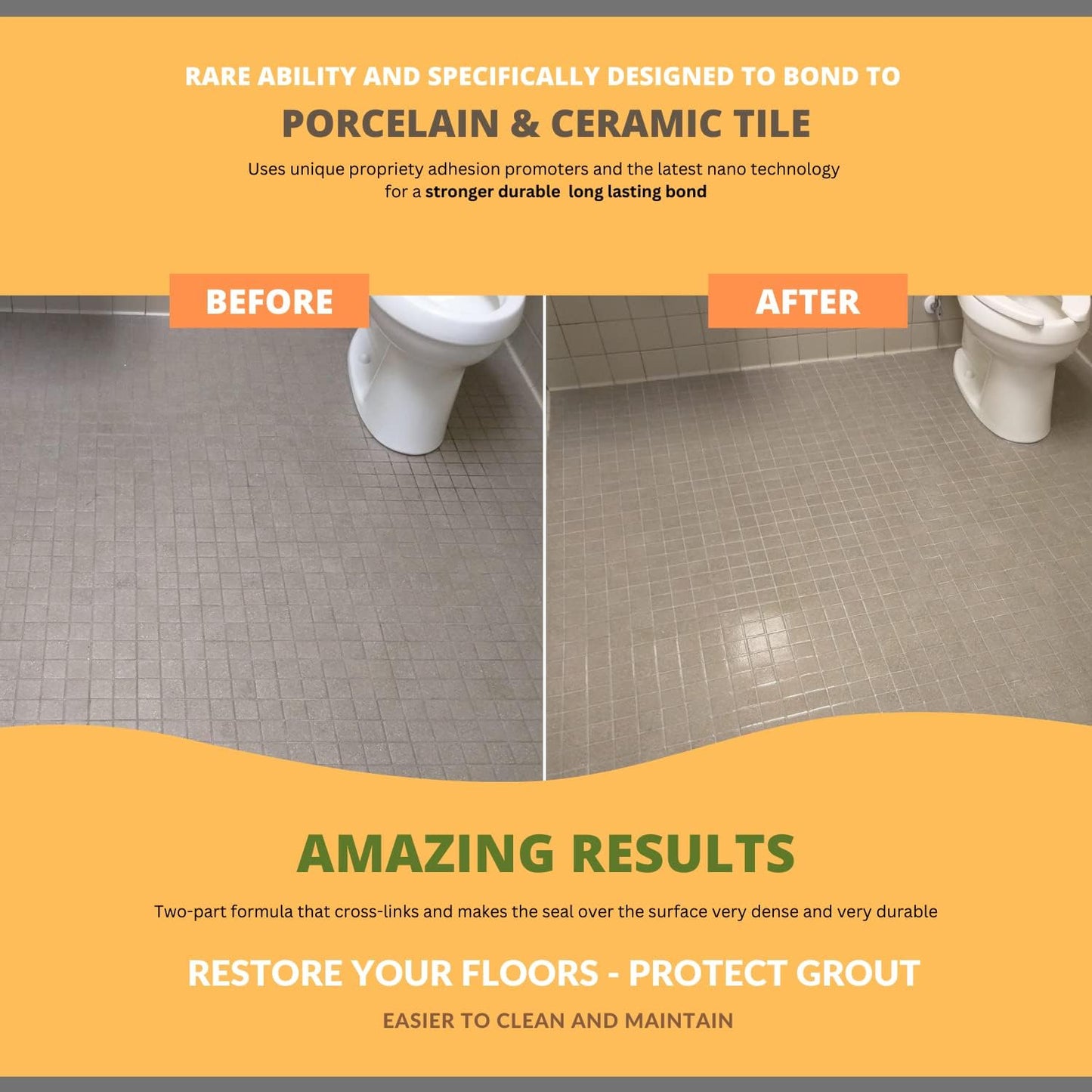 CoverTec GlazeGuard Matte (Sample) Ceramic & Porcelain Tile, Grout Sealer Flat Finish (3 oz Sample Kit)