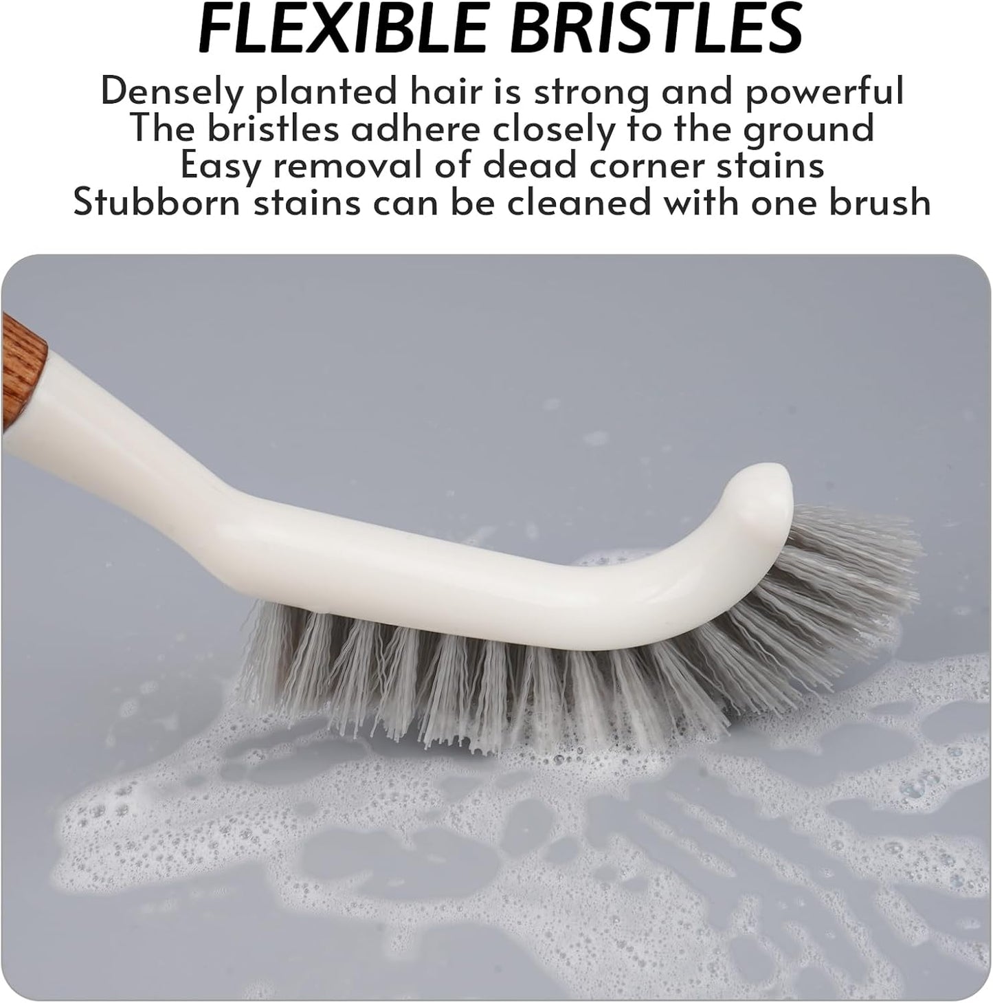 Crevice Cleaning Brush, Hard Bristle Grout Brush Gap Cleaner Tool for Tight Groove Spaces, Kitchen, Bathroom, Sliding Shower Door, Faucets Corners, Tiles, Sink and Windows Track