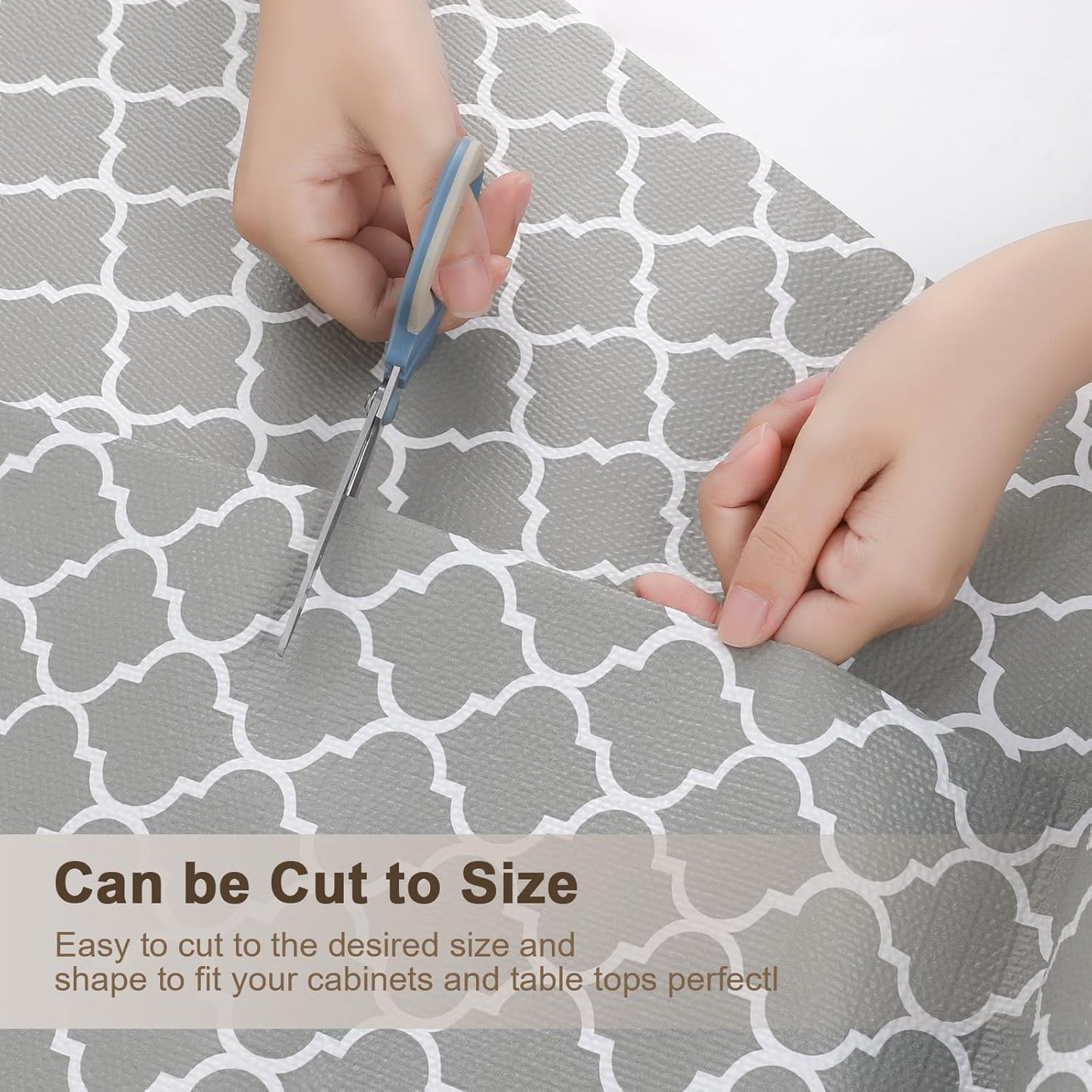 OcePor Non-Adhesive Drawer and Shelf Liner 17.5IN x 30FT，Non Slip Cabinet and Cupboard Liner, Kitchen Cabinet Liners for Shelves, Waterproof Drawer Shelf Liners for Cabinets/Bathroom Cupboard