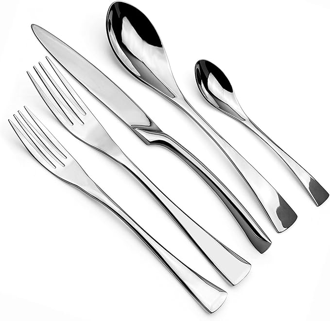 5-Piece 18/10 Stainless Steel Flatware Set, Service for 1