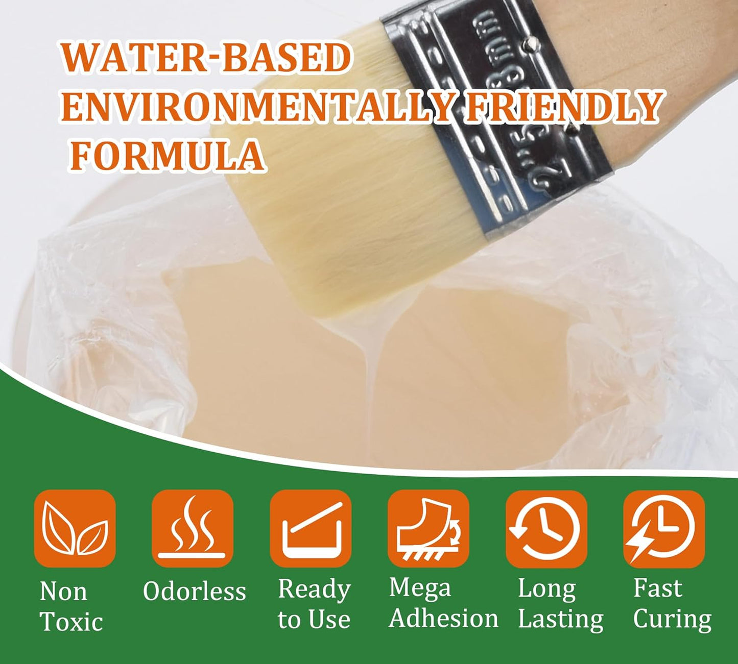 Waterproof Sealant 70oz, Transparent Waterproof Coating for Roof, Floor, Window, Bathroom, Concrete,Wood, Invisible Water Proof Agent＆Foundation Leak Repair Adhesive for Indoor/Outdoor Use Water-Based