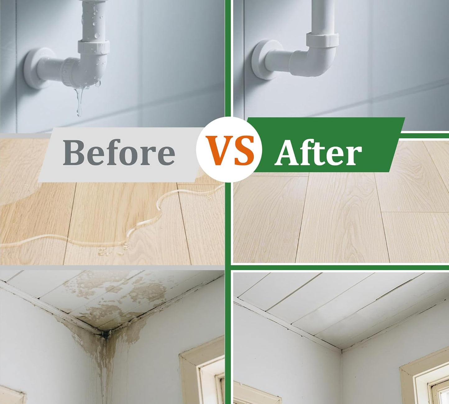 Waterproof Sealant 70oz, Transparent Waterproof Coating for Roof, Floor, Window, Bathroom, Concrete,Wood, Invisible Water Proof Agent＆Foundation Leak Repair Adhesive for Indoor/Outdoor Use Water-Based