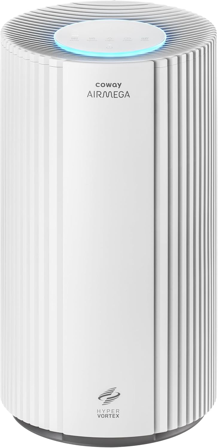 COWAY Air Purifiers for Large Room Whole Home Up to 2,640 ft², True HEPA Filter for Smoke, Allergies, Pet Dander, Odor, PM 10 AQI, Turbo Eco Mode, Timer, Energy Star, 3yr Warranty, Airmega 350 White