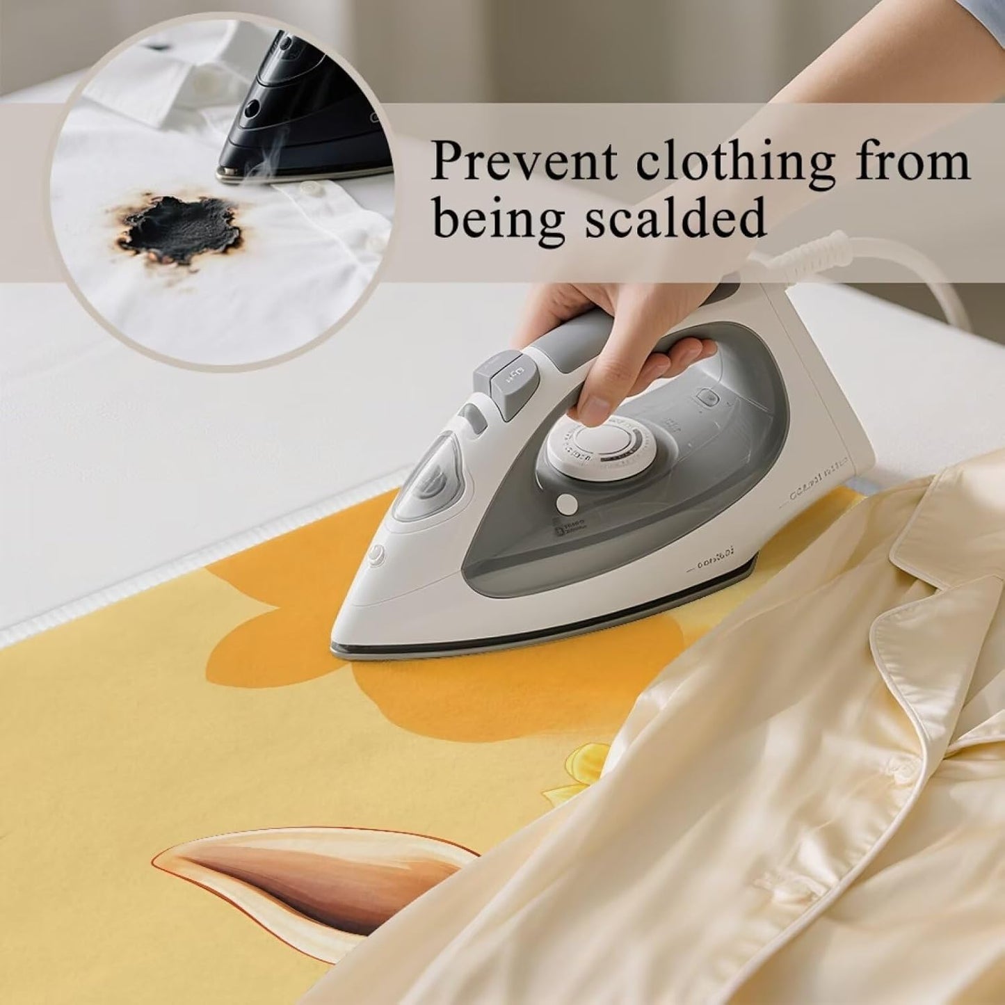 Funny Ironing Mat Portable Giraffe Ironing Pad for Steam Pressing on Tabletop or Bed,Heat Resistant Portable Quilting & Travel Blanket Ironing Board Alternative Cover