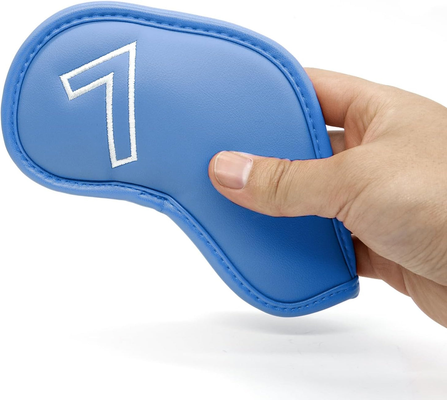 Montela Golf Iron Covers,Golf Iron Head Covers Leather Golf Iron Covers Set 9pcs Golf Iron Headcovers,Golf Club Head Covers for Iron Club Fit All Brands Titleist,Callaway,Taylormade