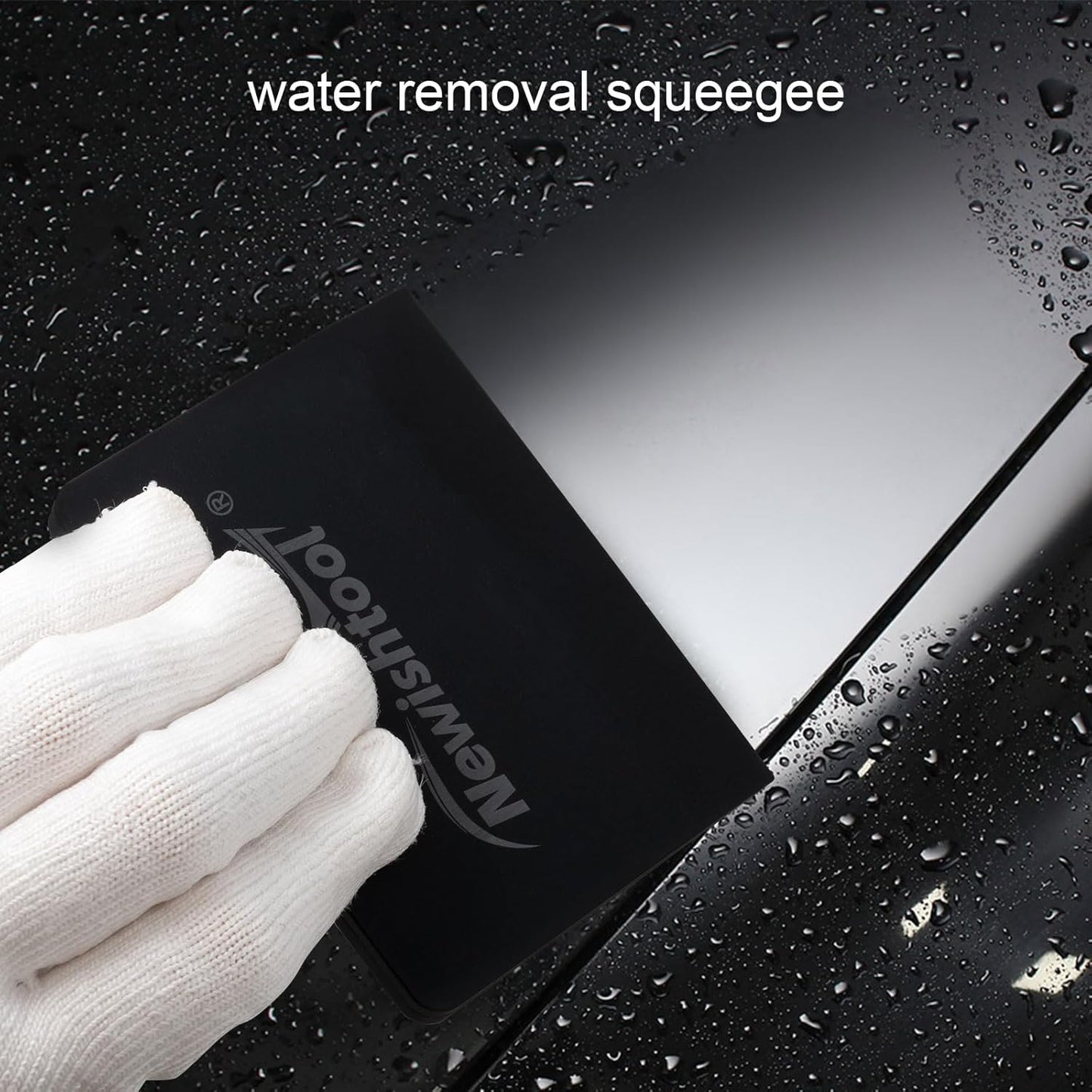 NEWISHTOOL Soft Silicone Squeegee, 2 PCS Small PPF Squeegee for Vinyl, Window Tint V-Blade Scraper for Film Application, Car Paint Protective Film Installation & Water Removal