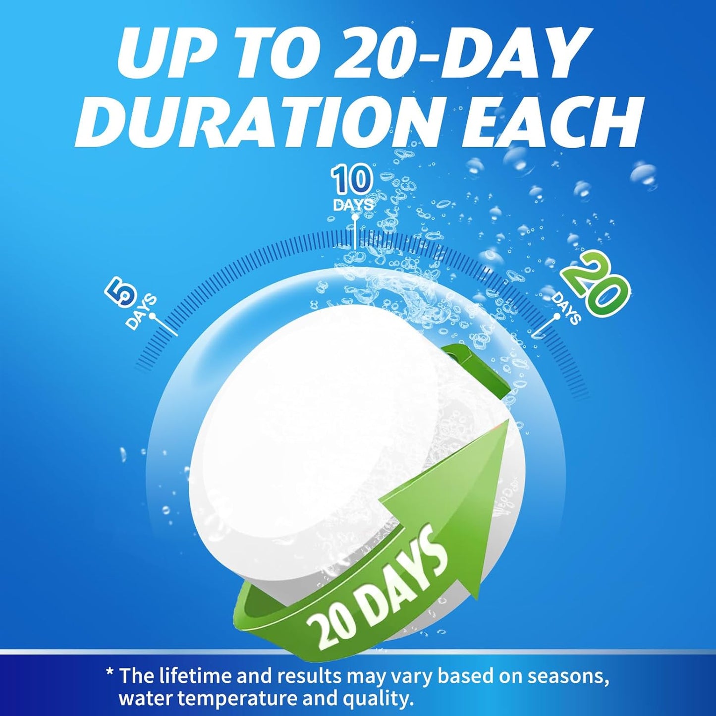 Toilet Bowl Cleaner Tablets - 20 PCS Automatic Bleach Toilet Cleaner Tablets, Slow-Releasing Deodorizing & Descaling, Powerful Bathroom Tank Cleaner