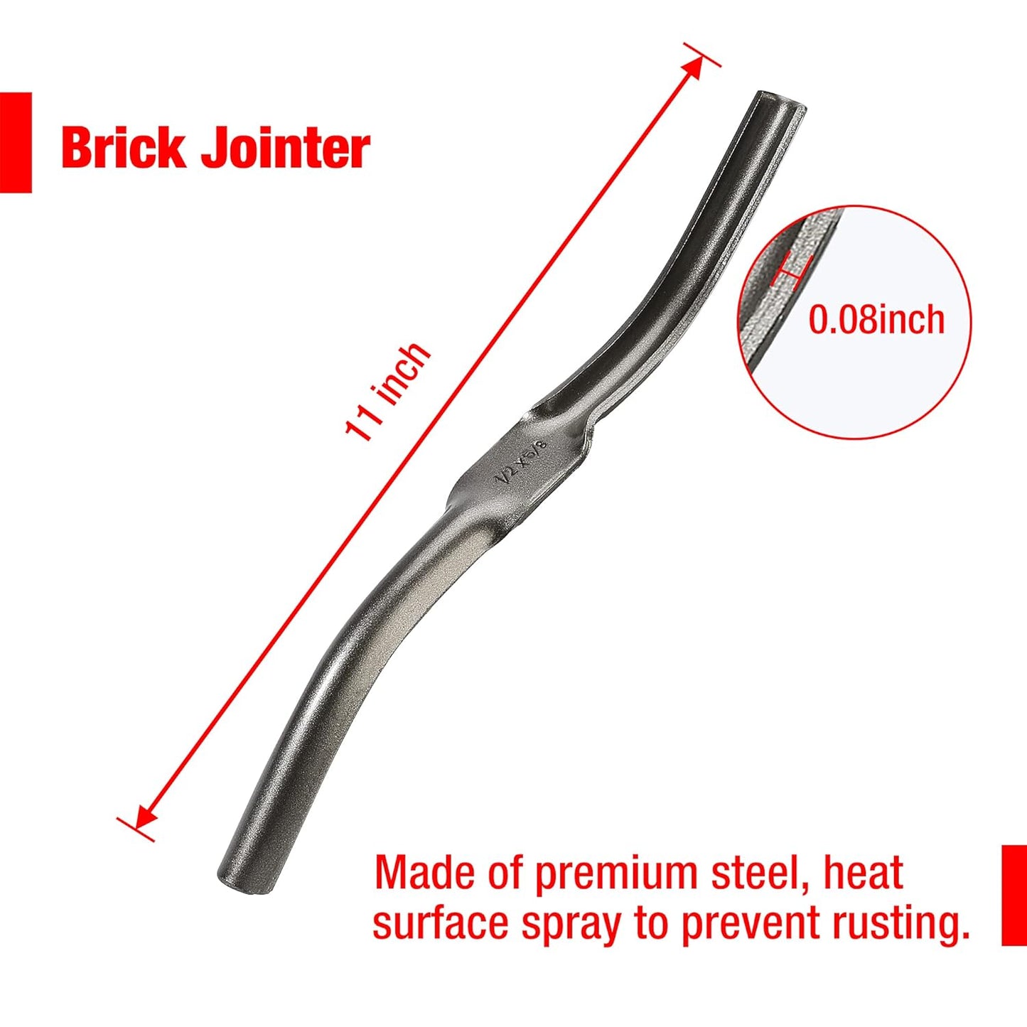 Goldblatt 4 Pieces Tile Grout Masonry Mortar Bag Set, Includes 3 Pieces Tear Puncture Resistant Grout Bag & 1 Piece Brick Jointer for Tile Installation Work