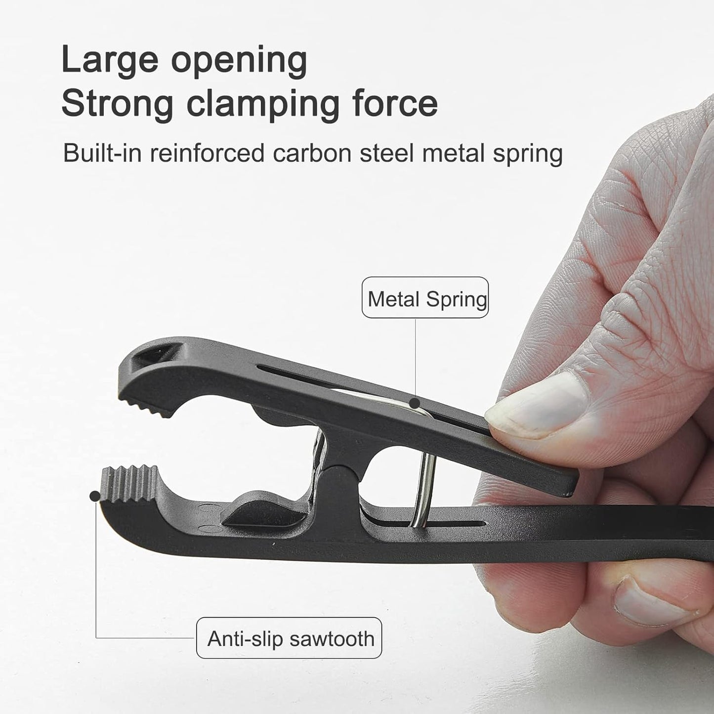 8 Pcs Large Clothes Pins Towel Clips, Multipurpose Clothes Pins Hook, Strong Plastic Clothes Hanger. S Hook for Shower Curtain Laundry Clothes pins