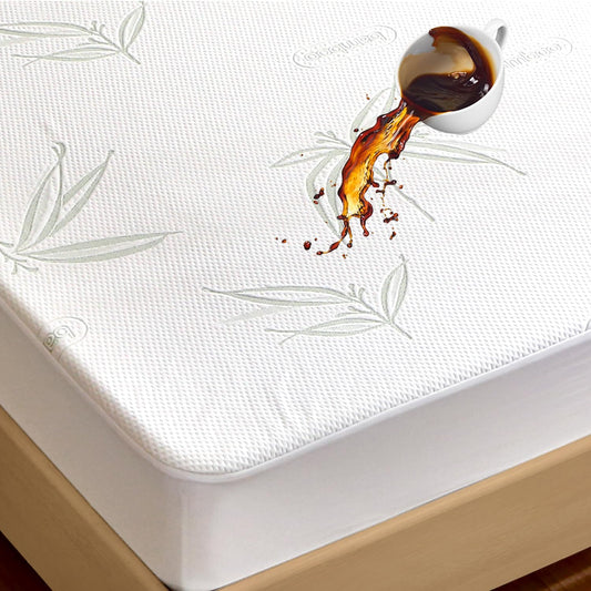 King Mattress Protector Waterproof Mattress Pad Washable Bamboo Rayon Mattress Cover Breathable Noiseless Bed Protector 5" - 21'' Elastic Fitted Deep Pocket