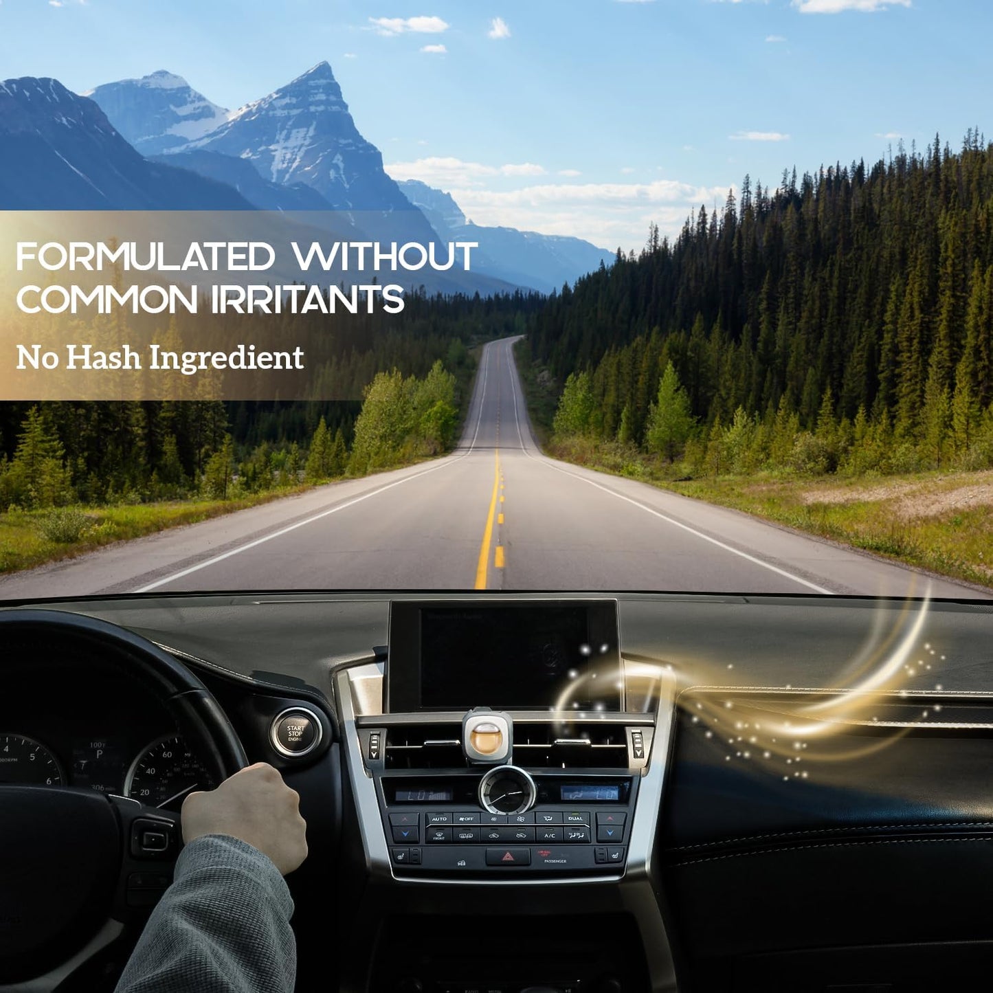 Air Jungles Hawaiian Scent Car Air Freshener Clip, 6 Vent Clips, 4 ml Each, Long Lasting Air Freshener, Up to 180 Days Car Refresher Odor Eliminator