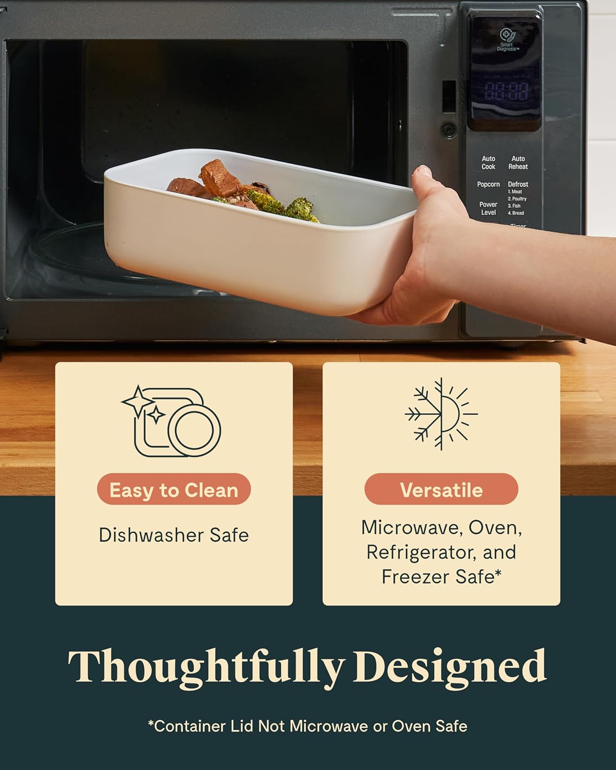 Caraway 3pc Glass Food Storage Set – 10 Cup, 6.6 Cup, & 4.4 Cup Food Containers - Ceramic Coated - Non Toxic Non Stick Lunch Box with Glass Lids - Dishwasher, Oven, & Microwave Safe - Navy