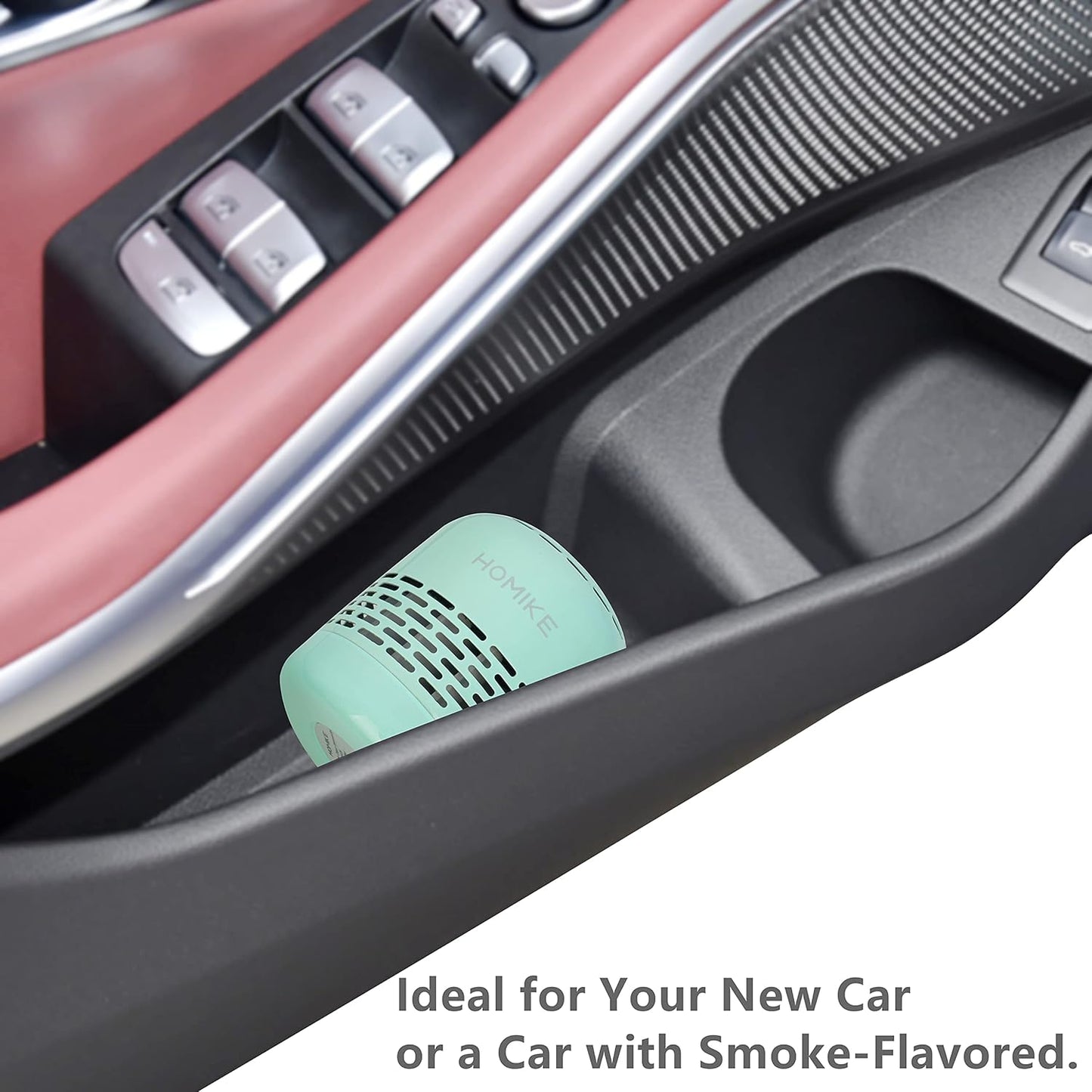 HOMIKE Refrigerator Deodorizer, Odor Eliminator,Last up to 10 Years for Car,Closet,Shoes Cabinet,Fridge and Freezer,Outperforms Baking Soda and Activated Carbon (Green)