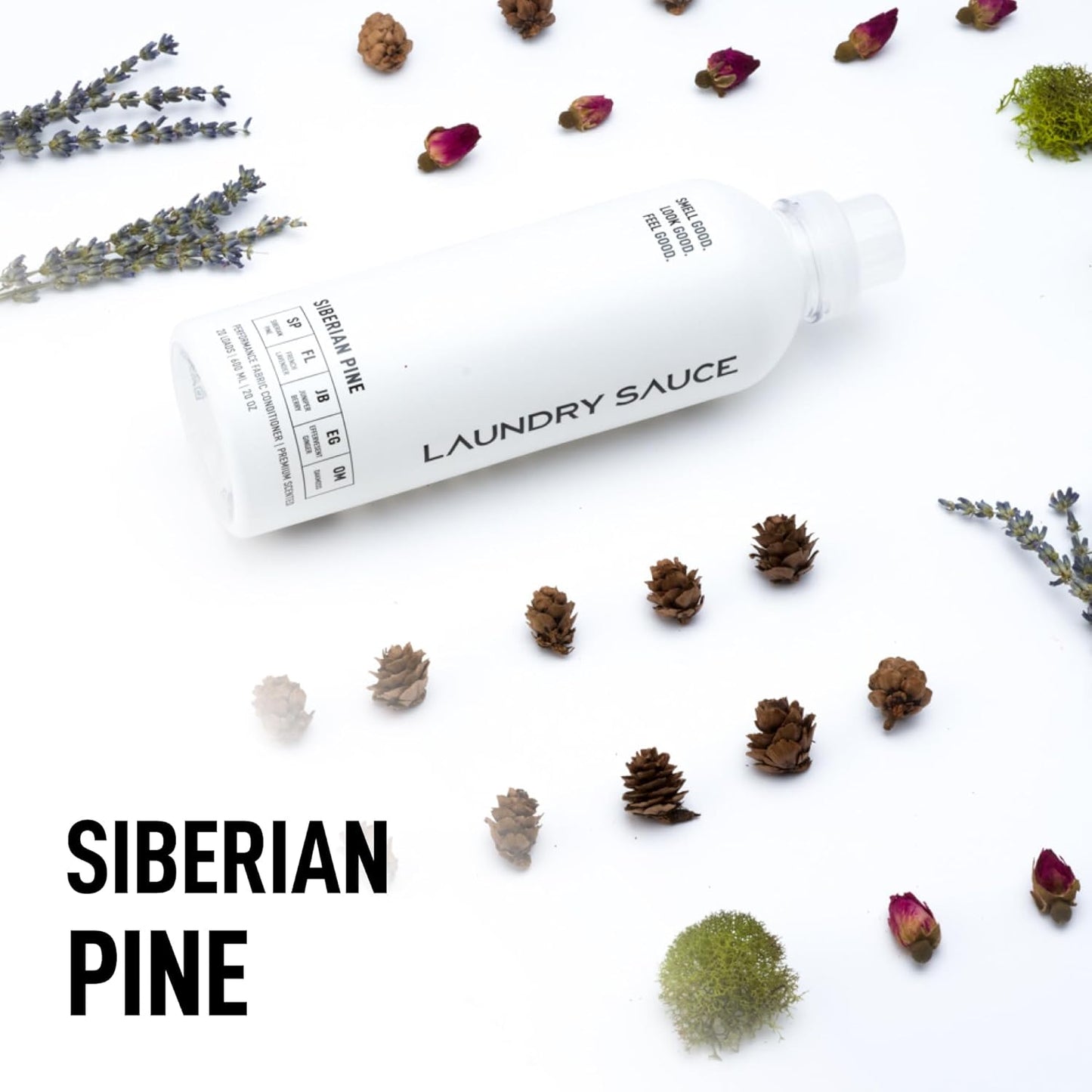 Laundry Sauce - Laundry Fabric Softener (Siberian Pine) Luxury Fragrance, Softens & Preserves Fabric, Reduces Wrinkles, 19 Fl Oz