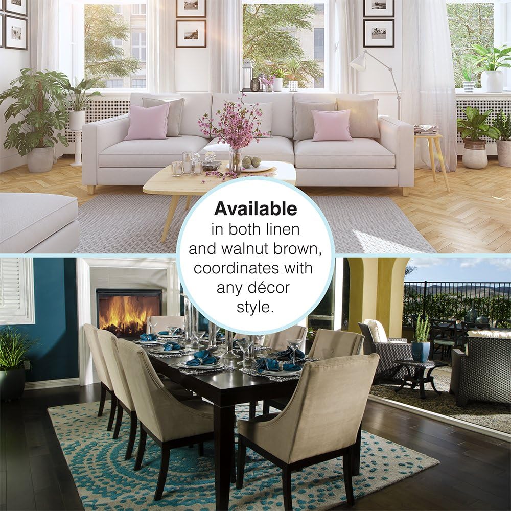 SoftTouch Heavy-Duty Felt Furniture Pads – 2" Round Self-Adhesive Floor Protectors for Hardwood, Tile & Laminate – Scratch-Resistant, Linen, 6 Pack