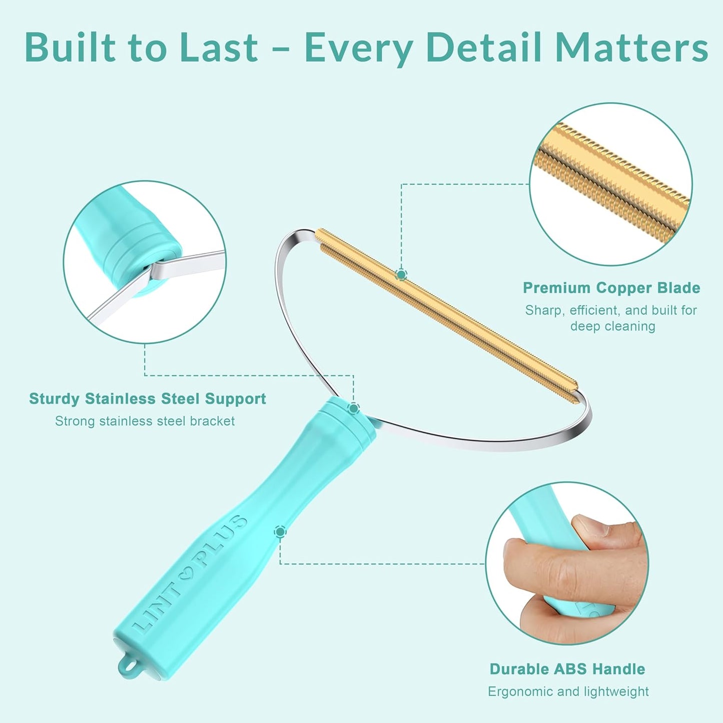 Pet Hair Remover Carpet x2 & Lint Root Cleaner Pro Pet Hair Remover by LINTPLUS,Special Pet Hair Removal Tool Multi Fabric Edge and Carpet Rake for Couch, Pet Towers and Rugs