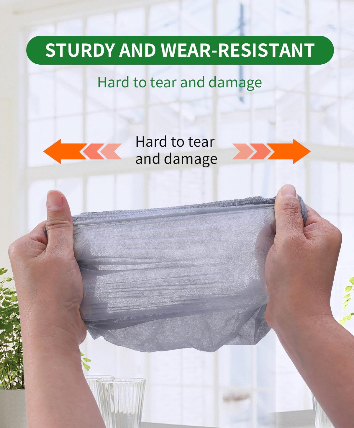 50Pcs(25 Pairs) Non-Woven Shoe Covers Disposable Non Slip for Indoors, Breathable | Durable | Boot Covers, Fits Up to Size 13 US Men (Gray)