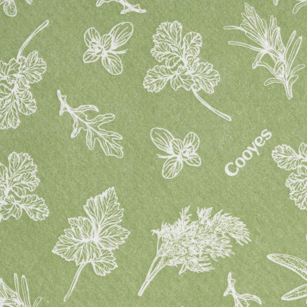 Cooyes Drawer & Shelf Liner for Kitchen Cabinets, Breathable Cloth Material, Machine Washable, Refrigerator Liners with Non-Slip Particles, Keep Produce Fresh Longer, 12 Pack, 12" * 24", Sage Green