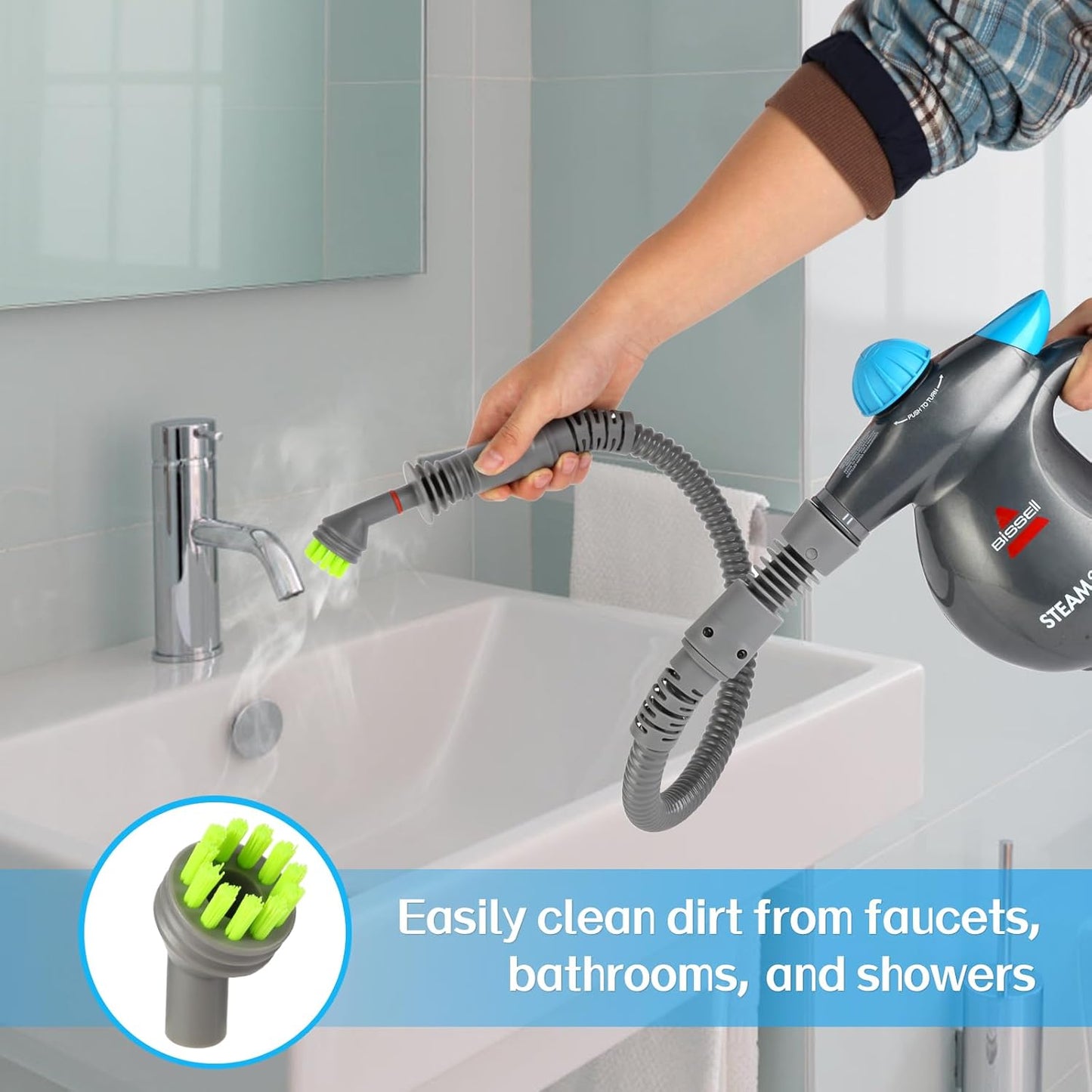 Replacement Extension Hose cleaner brush tool parts for Bissell Steam Shot Omni Hard Surface steam Cleaner 39N7A 39N7V 39N7H 39N71 39N72 39N73 39N78 39N7N 2994B handheld portable steam Accessories