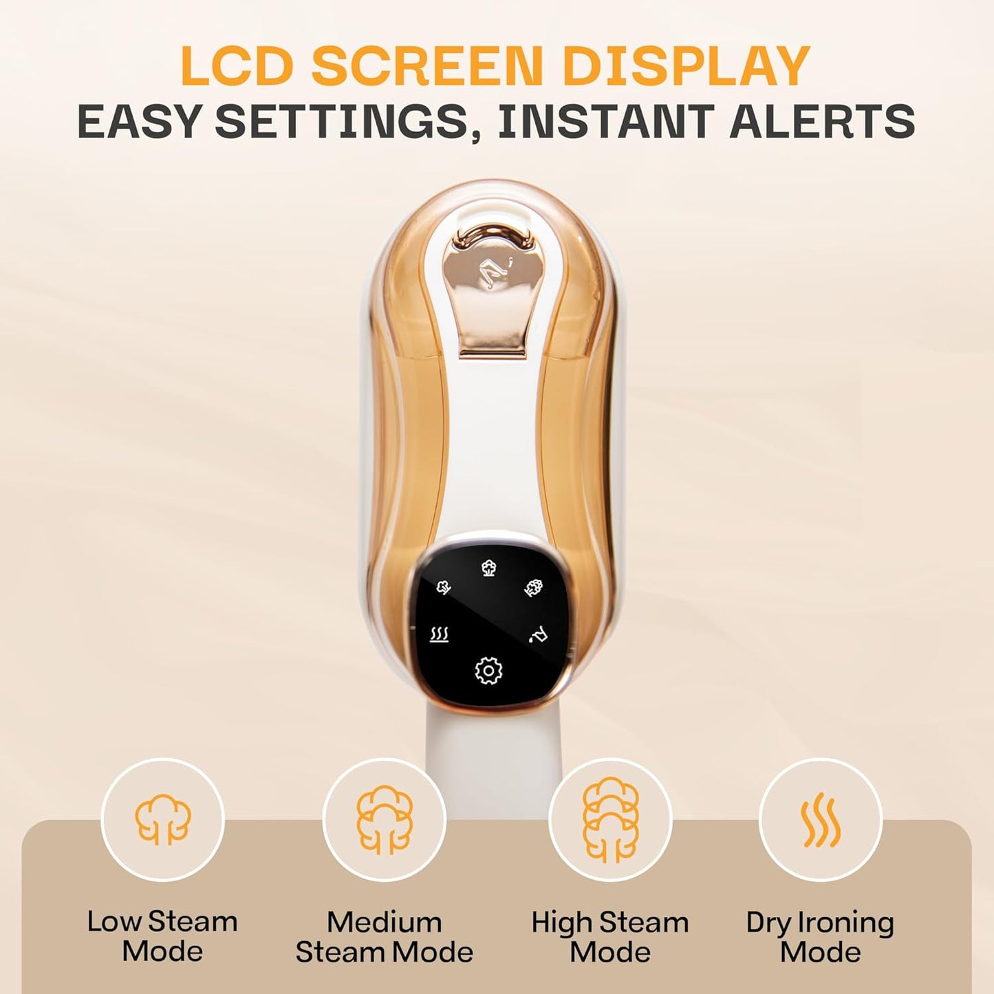 Garment Steamer for Clothes, 2-in-1 Portable Handheld Wrinkle Remover & Steam Iron, 1200W Fast Heat-Up, Compact Travel-Friendly Design, 180ml Tank, Ceramic Soleplate, Rotating Handle