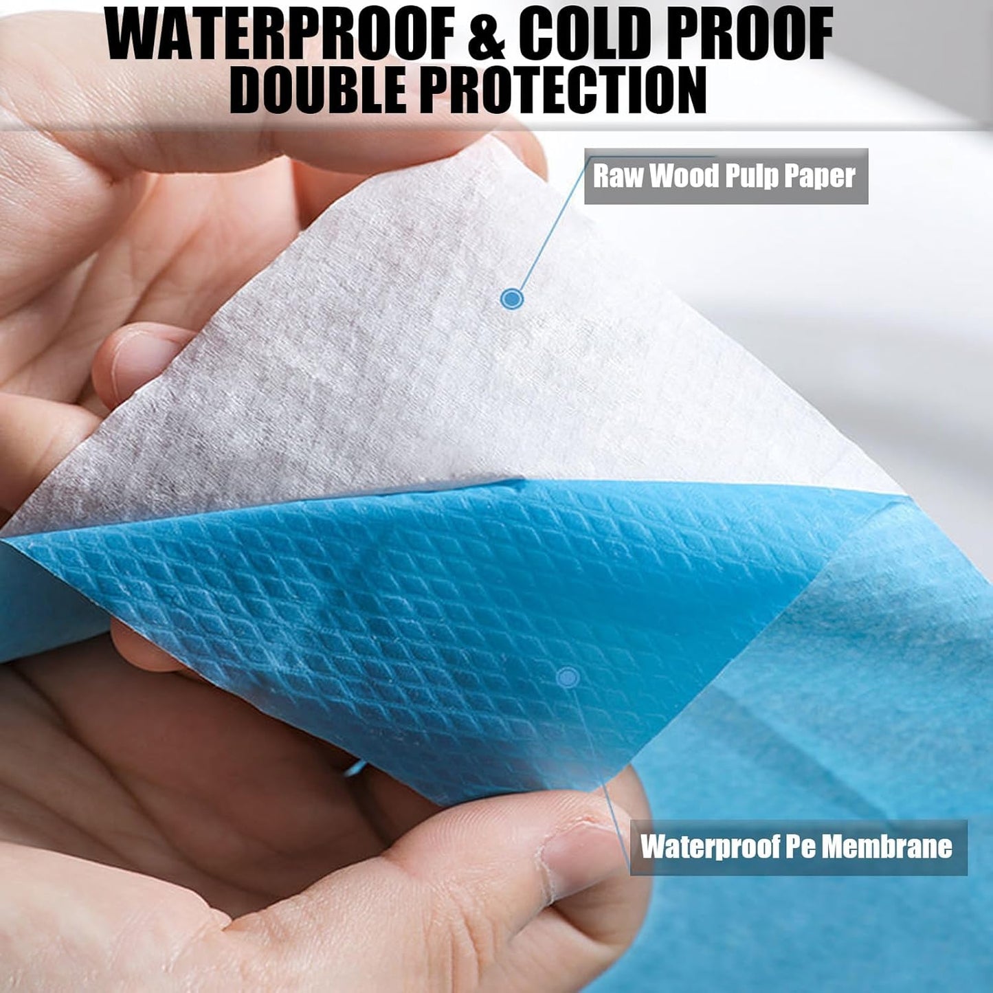 80 Pack Toilet Seat Covers Disposable 16x24 Inch XL Portable Toilet Liners Travel Seat Cover for Outdoors,Hotel, Hospital, Travel, Public Toilet Seat Cover (80pack, BLUE)