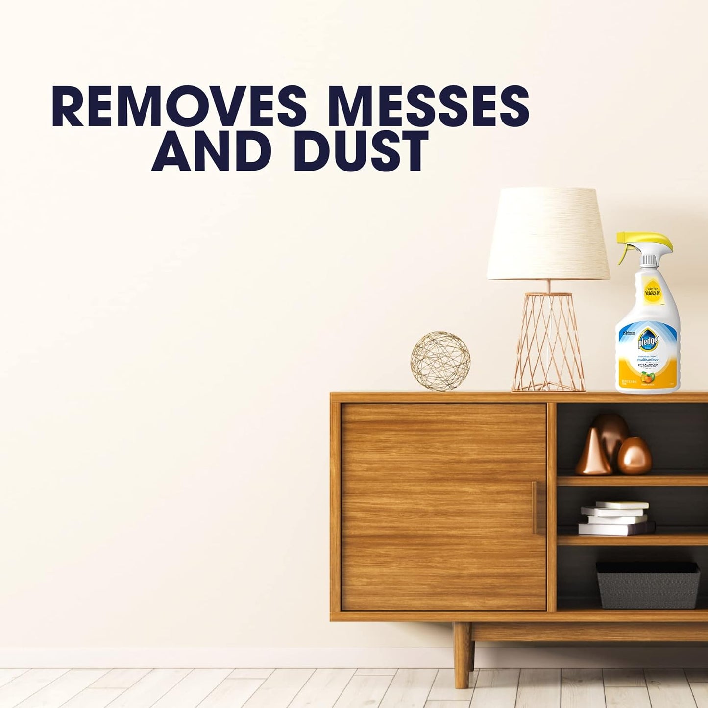 Pledge pH-Balanced Multisurface Cleaner Spray for Everyday Care, Fresh Citrus Scent, 25oz