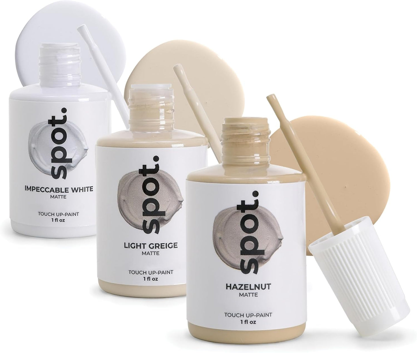 spot. Touch-Up Paint | Matte Finish for Cabinets, Walls, Doors & Furniture | Multi-Tone Beige Repair Kit | Quick-Dry, Self-Priming, Low-Odor, Eco-Friendly | No-Sanding or Primer Needed | 3 Pack