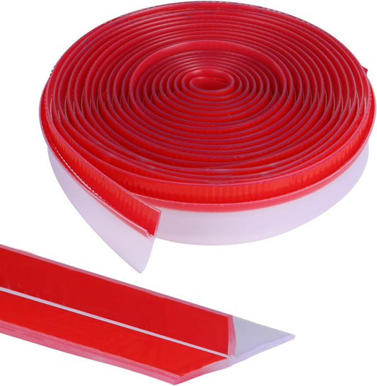 Orghtin T-Shaped Silicone Seal Strip, Clear Door Sealer Weather Stripping, 10Ft Door Draft Stopper