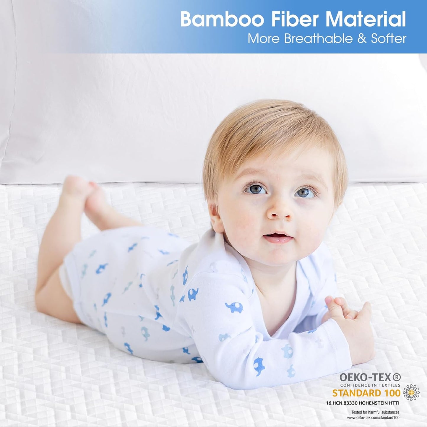 Hanherry 100% Waterproof Mattress Protector Queen Size, Mattress Cover 3D Air Fabric Cooling Mattress Pad Cover Smooth Soft Breathable Noiseless, 8''-21'' Deep Pocket