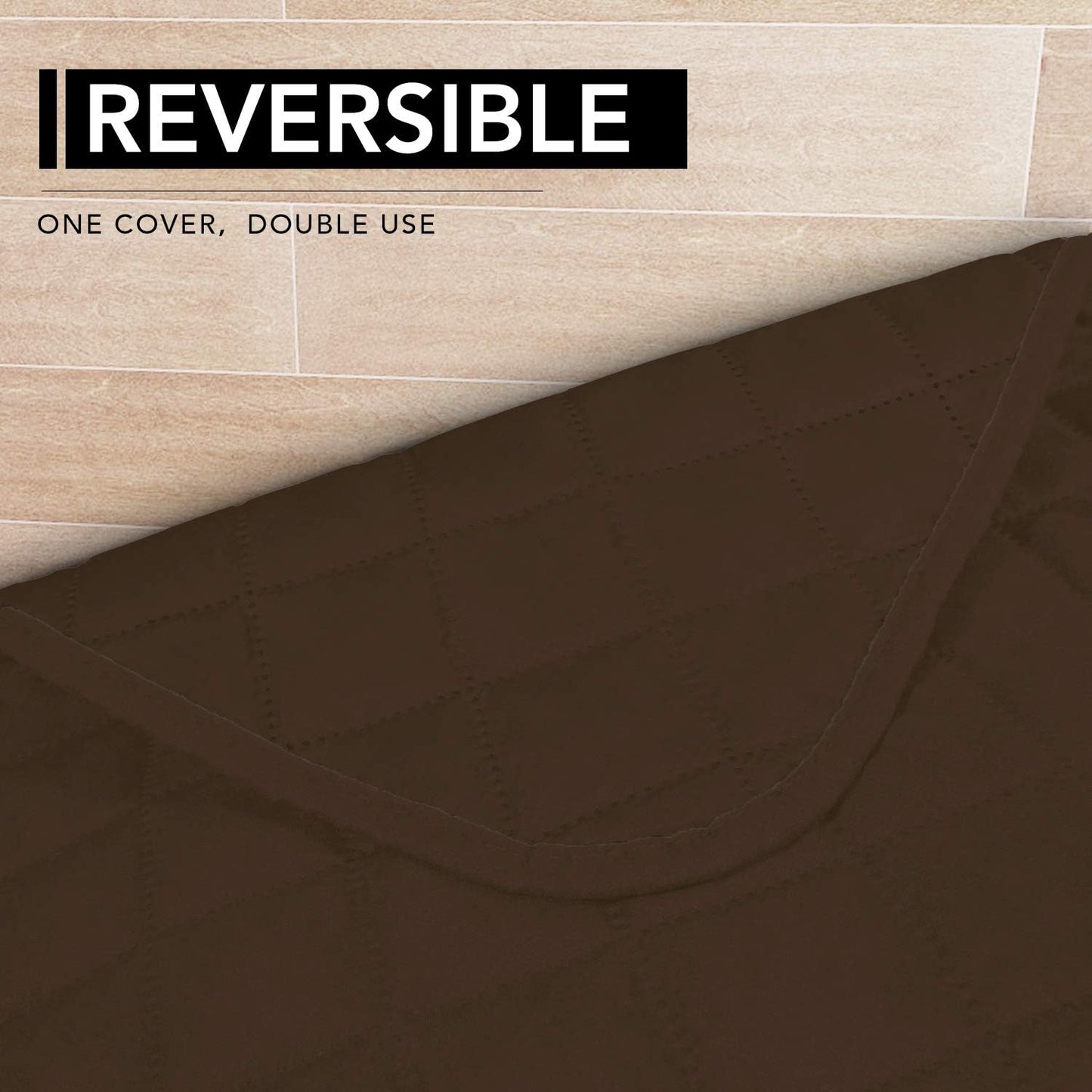 Easy-Going Sectional Couch Covers for Dogs L Shape Sofa Cover Reversible Sofa Slipcover Chaise Lounge Cover Furniture Protector Cover for Pets Dog Cat (42 x 68 inches, Coffee/Coffee)