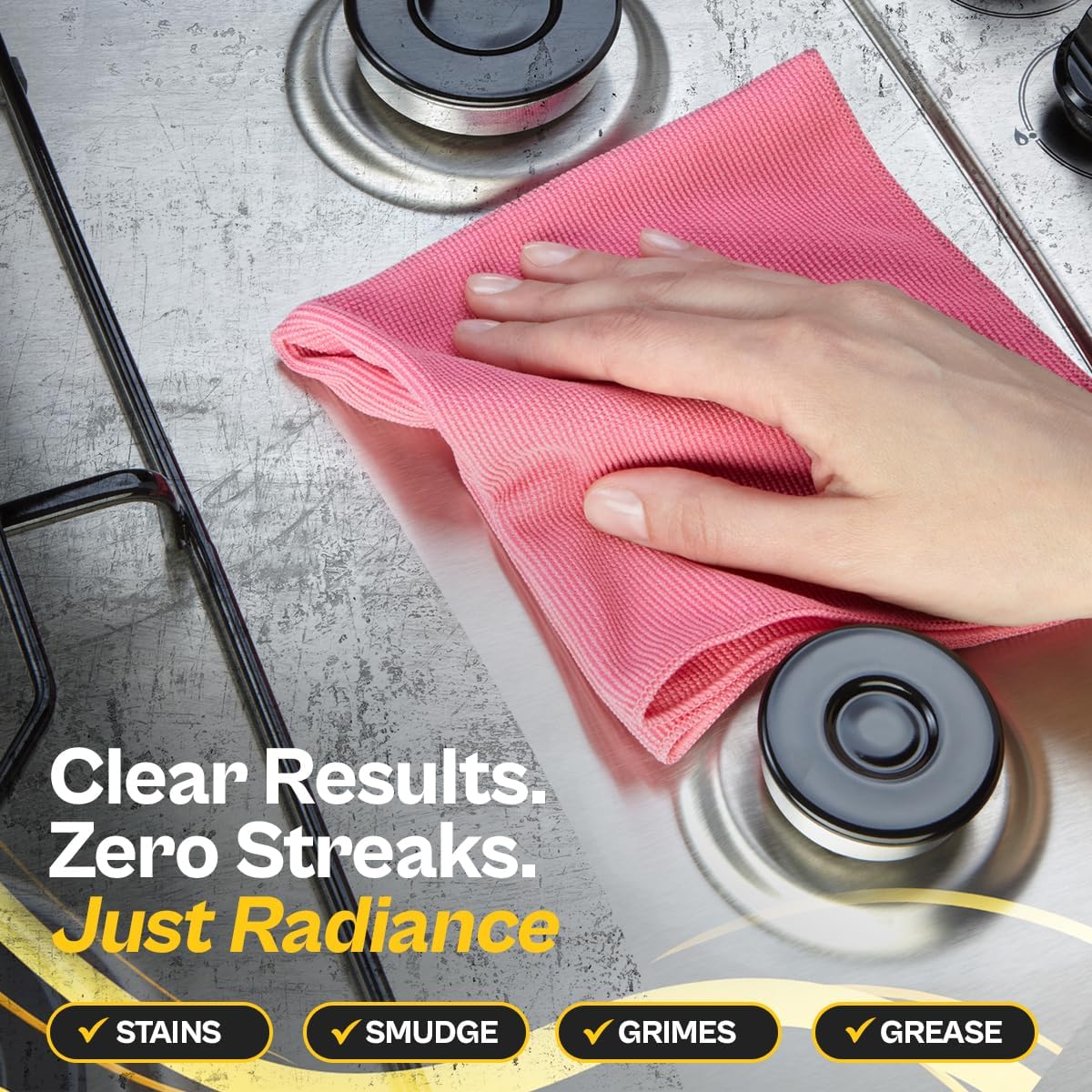 Flitz Stainless Steel & Chrome Clean - 32oz Bottle, USA-Made Stainless Steel Cleaner Spray for Appliances - Grill, Fridge, Sink Stain Remover - Also Works on Aluminum Surfaces (1 Pack)