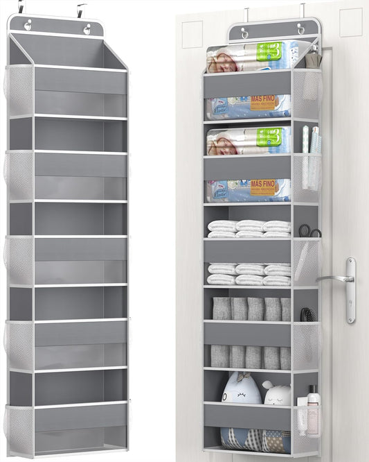 Over The Door Storage Organizer, RV Bathroom Organizer, Over The Door Organizer Camper Storage and Organization, 5 Shelf Hanging Over Door Organizer for Camper, Bathroom, Bedroom, Closet