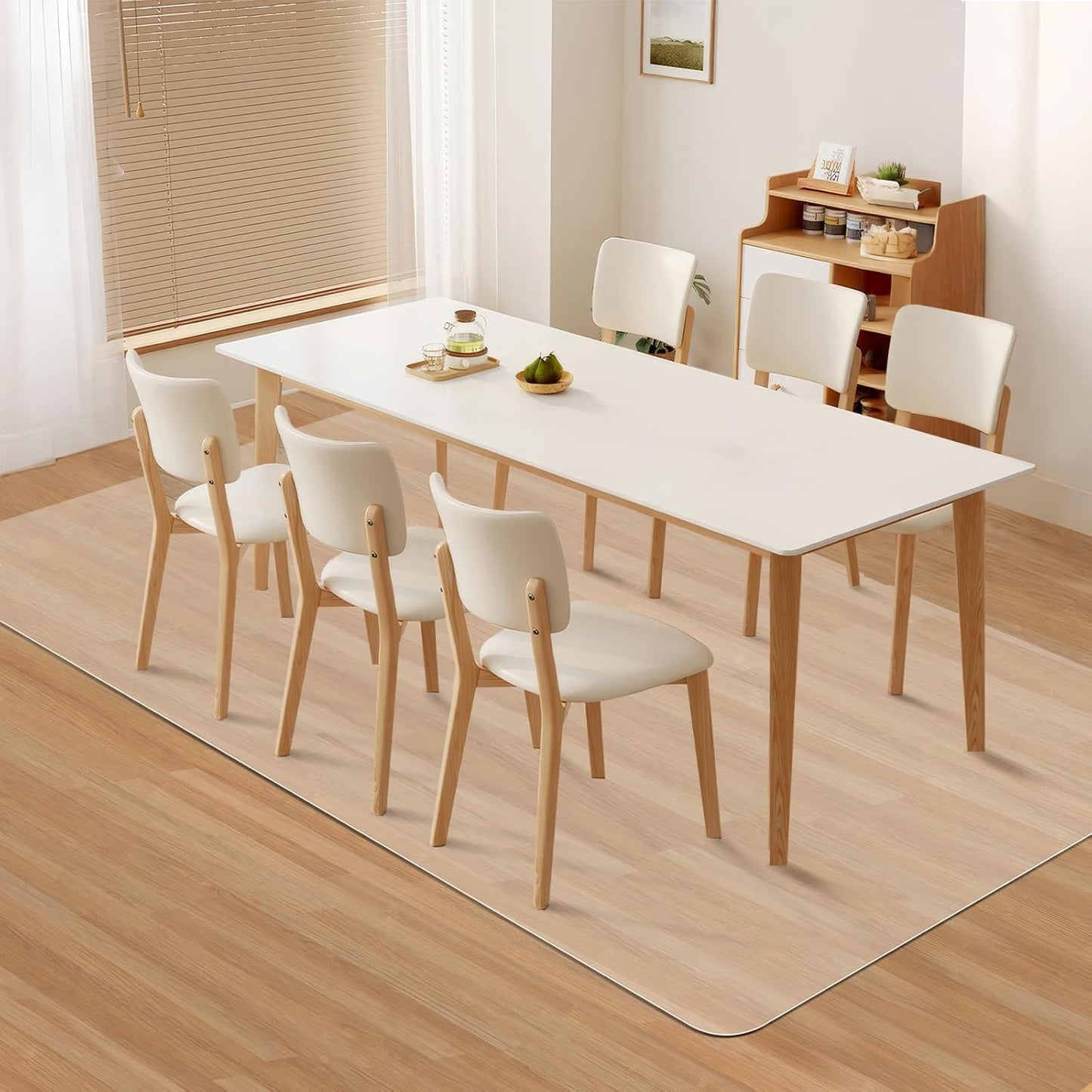 Kuyal Clear Chair Mat, Hard Floor Use, 8'×10' Transparent Office Home Floor Protector mat Chairmats (96" X 120" Rectangle)
