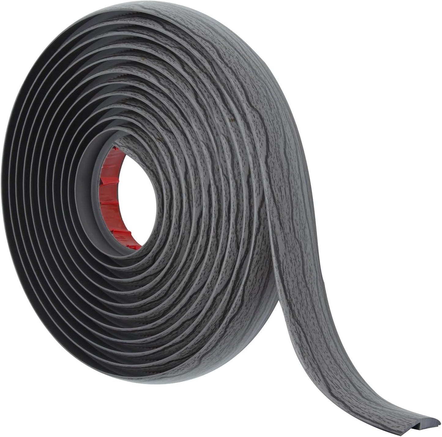 Floor Transition Strip Self Adhesive Carpet & Flooring Transitions Edging Trim Strip PVC Threshold Transitions Suitable for Threshold Height Less Than 5mm (20Ft, Dark Gray)