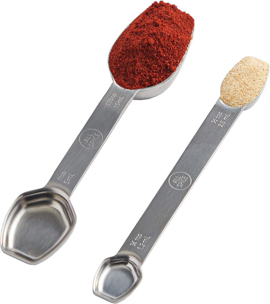 AllSpice Stainless Steel Double Sided Measuring Spoon Set