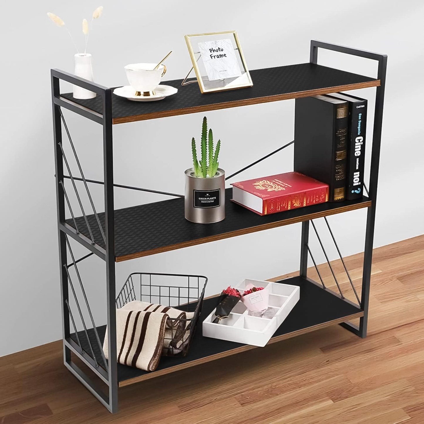 Shelf Liners for Kitchen Cabinets Refrigerator Liners Waterproof & Oil-Proof Kitchen Cupboard Liner Non-Slip Drawer Mats EVA Material Non Adhesive Fridge Liner for Shelves - Black 23.6 x 393.7 Inches